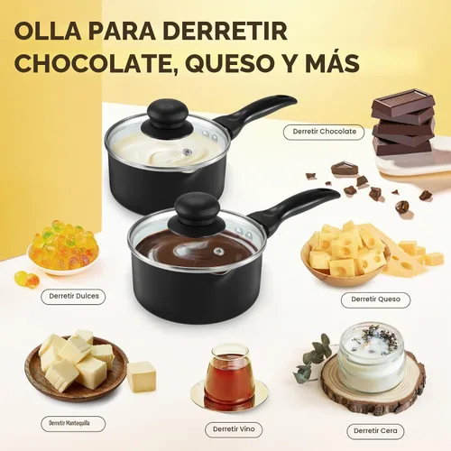 Vista 4 de 80W - Olla eléctrica de chocolate Máquina de temple dual