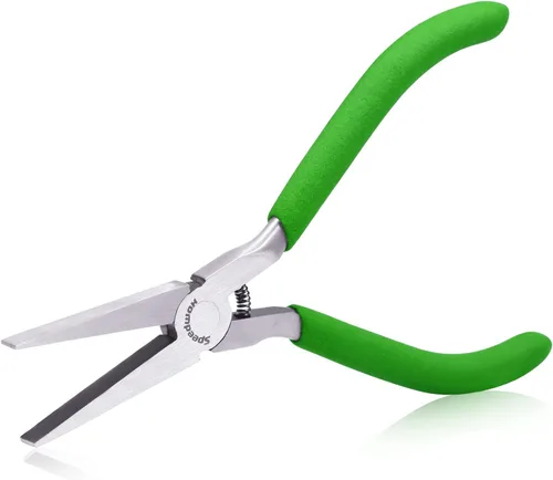 Vista 18 de SPEEDWOX 2PCS Alicates Mini de Punta de Aguja Curvados con Dientes y Alicates de Punta de Aguja para Fabricación de Joyas, Alicates de Punta Larga
