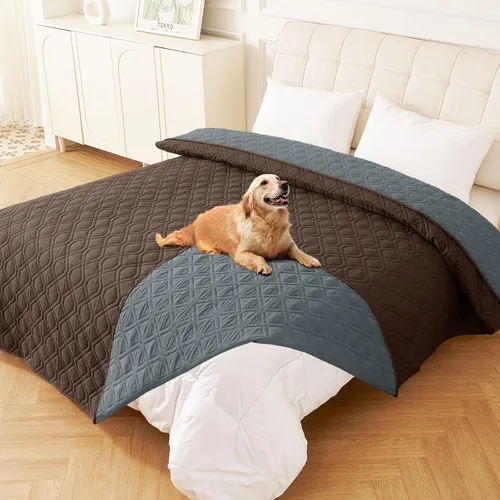 Vista 18 de Manta impermeable para cama de perro, mantas suaves para mascotas, funda impermeable para sofá para perros, fundas reversibles lavables para muebles