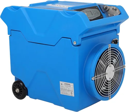 Vista 2 de Mounto Deshumidificador comercial LGR de 150pints con mango y ruedas, compresor Panasonic, certificado ETL, compacto y apilable, bomba incorporada