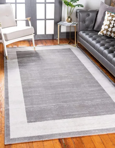 Vista 12 de Unique Loom Uptown Collection - Alfombra Yorkville (2 pies 2 pulgadas x 6 pies, color azul marino/marfil)