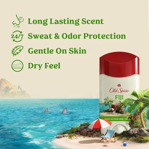 Vista 2 de Old Spice Desodorante y antitranspirante para hombre, frescura duradera 24/7, protección avanzada contra el sudor y el olor con acondicionadores