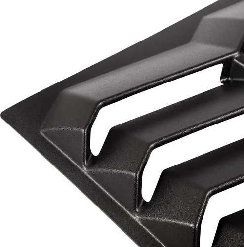 Vista 9 de Rejillas para ventana trasera para Chevrolet Chevy Camaro 2010 2011 2012 2013 2014 2015, parabrisas, estilo Lambo, mate negro, ABS, cubierta parasol
