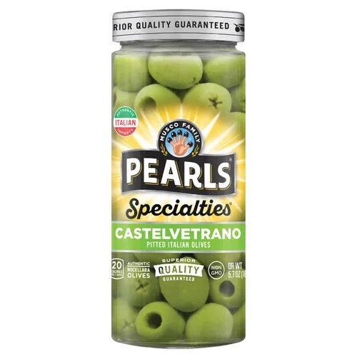 Vista 12 de Pearls Specialties - Aceitunas de reina griegas rellenas de queso azul, tarro de 6.7 onzas, paquete de 6, verificadas sin OMG, certificado Kosher