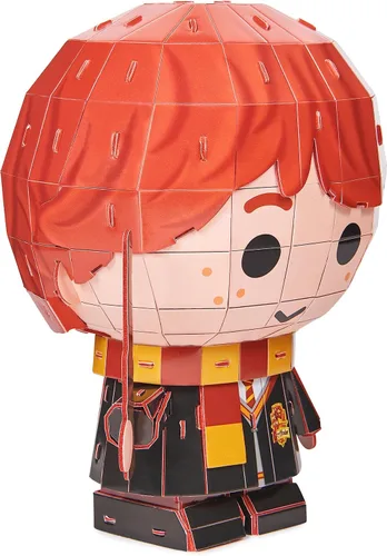 Vista 8 de 4D Build, Kit de maqueta 3D de Ron Weasley de Harry Potter, artículos coleccionables de Harry Potter y decoración de escritorio, rompecabezas