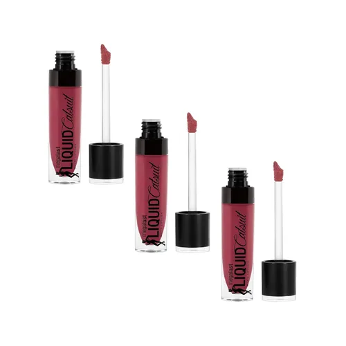Vista 22 de wet n wild Mega Last Catsuit High-Shine Liquid Lipstick Red Bad Girl's Club