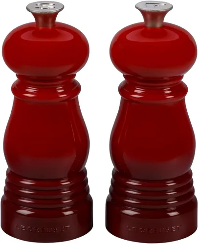 Vista 12 de Le Creuset Petite Juego de Molinillo de Sal y Pimienta, 5" x 2" cada uno, Blanco y Negro