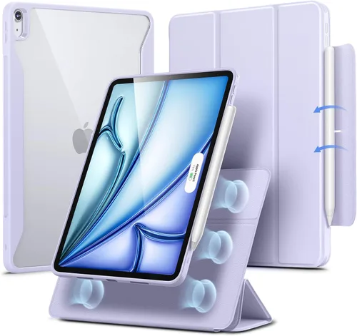 Vista 13 de ESR Funda para iPad Air de 11 pulgadas M3/M2 (2025/2024), Funda para iPad Air de 5ª/4ª generación (2022/2020) de 10.9 pulgadas con soporte