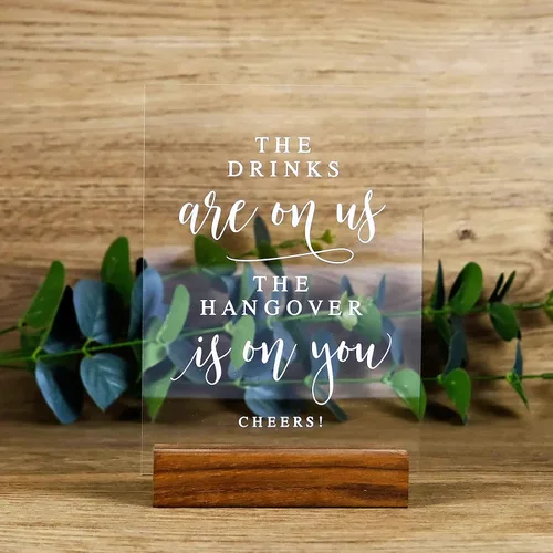 Vista 12 de Letrero de libro de invitados de audio para boda con soporte de madera - 5" x 7" aspecto de cristal transparente, letrero de libro de invitados
