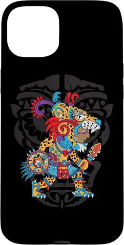 Vista 8 de Funda para iPhone 11 Aztec Jaguar Ancient Warrior Native Mexican Mythology