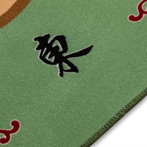 Vista 2 de Funda de mesa para jugar al Mahjong, póquer o cualquier otro juego de cartas, 30.8 x 30.8 pulgadas, Verde