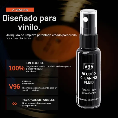 Vista 7 de Vinyl Buddy Kit de limpieza definitivo de discos de vinilo de 5 piezas Incluye: limpiador de discos - Cepillo de terciopelo, microfibra y lápiz