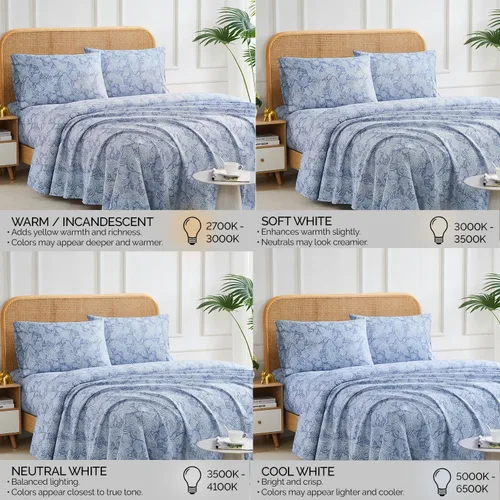 Vista 293 de Southshore Fine Living, Inc. Colección Winter Brush, juego de sábanas de 3 piezas para cama individual, sábana bajera con bolsillo profundo de 14