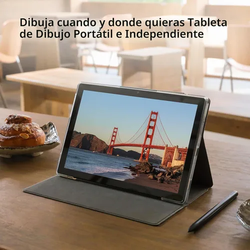 Vista 2 de HUION Kamvas Slate 10 - Tableta de dibujo independiente, no necesita computadora, con pantalla completamente laminada, tableta de arte digital
