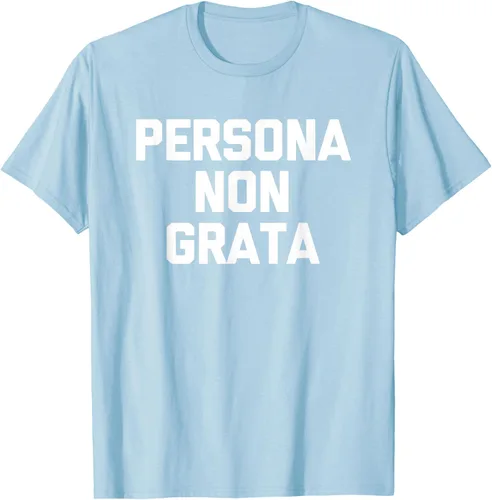 Vista 56 de Persona Non Grata - Divertida camiseta sarcástica con frase sarcástica, Negro