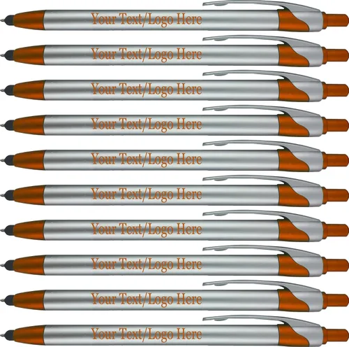 Vista 7 de Paquete de 300 bolígrafos personalizados con logotipo o texto, para marketing, fiestas y eventos, lápiz capacitivo 2-1 + bolígrafo compatible