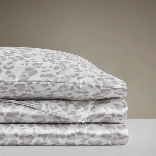 Vista 259 de Madison Park Essentials - Juego de sábanas de satén de lujo y sedoso con brillo natural, bolsillo elástico de 14 pulgadas para colchones de hasta 16