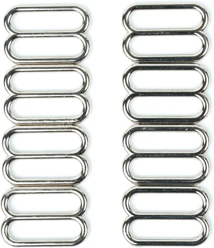 Vista 4 de Country Brook Design - Diapositivas redondas de metal con boca ancha Chapado en níquel