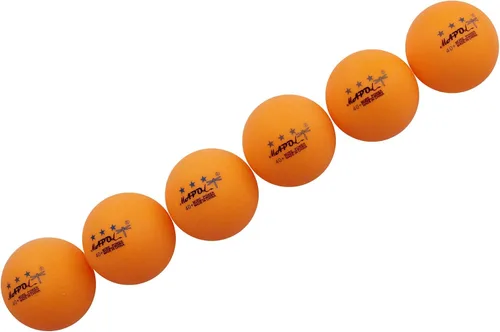 Vista 6 de MAPOL 100 pelotas de tenis de mesa avanzadas de práctica naranja de 3 estrellas
