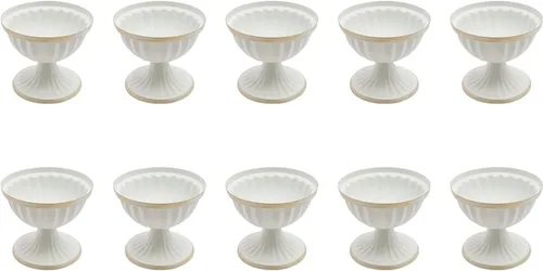 Vista 19 de Juego de 10 portavelas de metal dorado de 10.2 pulgadas de alto, florero, arreglo floral, candelabro, candelabro, portavelas para bodas, fiestas
