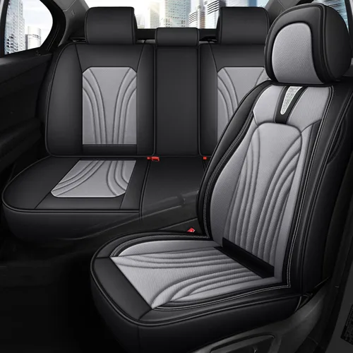 Vista 22 de Fundas de asiento de automóvil para Toyota Matrix 2003-2013, impermeables, de piel sintética, compatibles con bolsas de aire, fundas protectoras