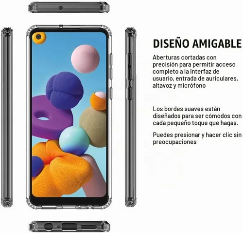 Vista 5 de Funda transparente para Samsung Galaxy A21 (6.4", 2020) [Elefante]