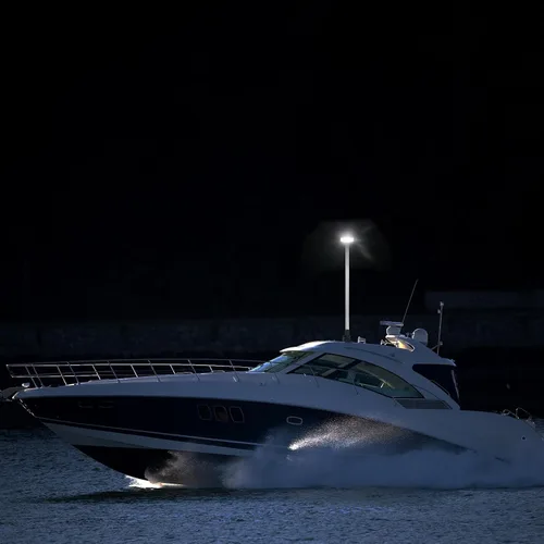 Vista 2 de Luces de popa, luces de navegación, luz de anclaje LED alrededor, base plegable, certificado USCG 2NM, para barco, yate, pontón, barco de pesca