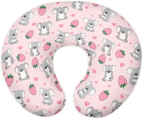 Vista 17 de Funda de almohada de alimentación de ajolote azul, funda de almohada de lactancia materna con margaritas para niñas recién nacidas, funda