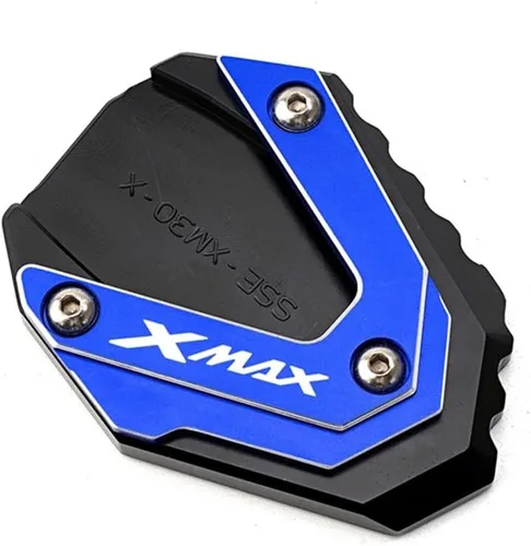 Vista 4 de WONANG Motorcycle Side Stand pad for Y&AMAHA Xmax 300 2023 Xmax 125 250 400 X-MAX300 Motorcycle CNC Side Stand Enlarger Kickstand Pad (Color : 1)