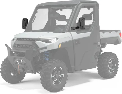 Vista 2 de Espejos Laterales Ranger Montados en Puerta, Espejos Laterales UTV Esploratori para Puerta Completa Polaris Ranger Compatible con Polaris Ranger