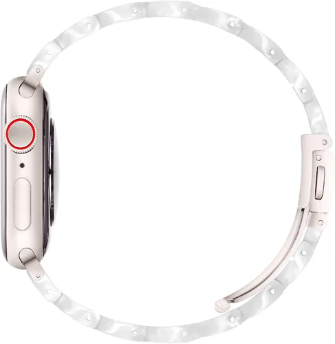 Vista 4 de Compatible con Apple Watch Band de 1.614 in, 1.575 in, 1.496 in o 1.929 in, 1.772 in, 1.732 in, 1.654 in, correa de repuesto de resina ligera