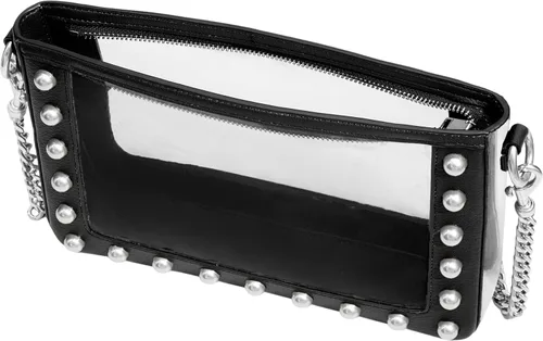 Vista 5 de Rebecca Minkoff M.A.B. Bolso bandolera transparente aprobado para estadio, cartera transparente para conciertos y eventos