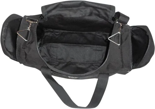 Vista 32 de Bolsa de lona triple grande con apertura en U, bolsillo frontal y dos compartimentos laterales, perfecta bolsa de cabina fabricada en Estados Unidos.
