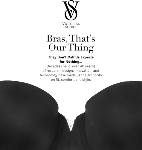 Vista 7 de Victoria's Secret Brasier push-up sin tirantes con escote profundo, ilusiones sexys, sujetadores para mujer (32A-38DDD)