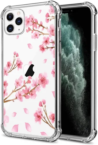 Vista 24 de Funda transparente de girasol compatible con iPhone SE 2022 SE 2020 7 8, funda trasera floral para niñas y mujeres, funda protectora transparente