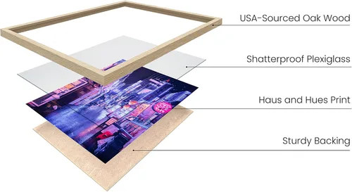 Vista 2 de RipGrip Arte de pared de neón, póster de ciudad de Seúl Corea, decoración de dormitorio para niños adolescentes, pósteres estéticos