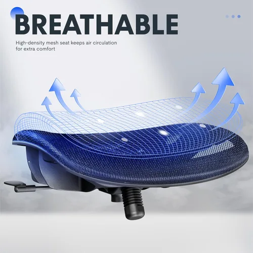 Vista 6 de FLEXISPOT Silla de oficina ergonómica con reposapiés, silla de computadora con respaldo de malla, sillas de escritorio de oficina en casa