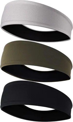 Vista 9 de EasYoung Diademas para hombre que absorben el sudor, diademas deportivas para hombre para correr o fitness, antideslizantes, transpirables