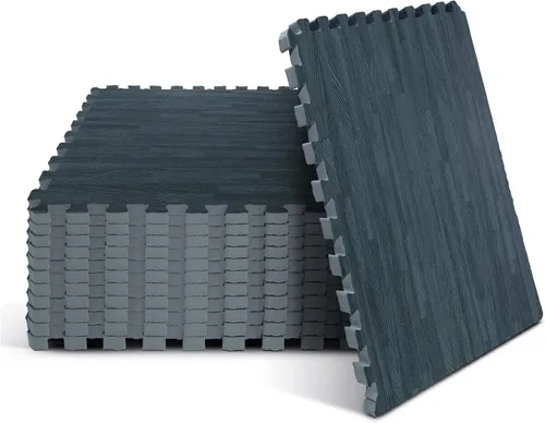 Vista 8 de Yes4All Alfombrillas Entrelazadas de EVA, Baldosas de Suelo tipo Rompecabezas, Acolchado de Suelo de Espuma con Borde para Muebles, Espacio