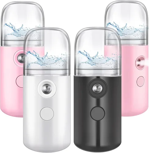 Vista 10 de Mudder 4 unidades de nano facial Mister práctico pulverizador de nano niebla de 1.06 onzas líquidas, tanque de agua visual portátil, vaporizador