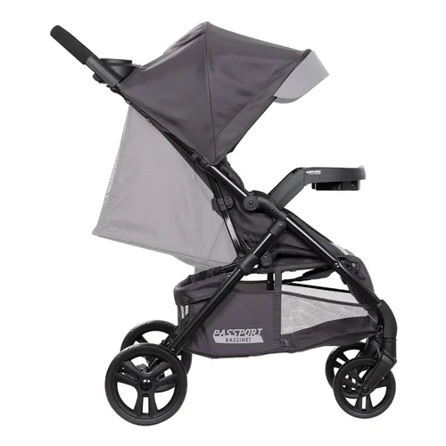 Vista 4 de Baby Trend Passport® Carrito con Silla de Paseo, Cielo Plateado plateado (Silver Sky)