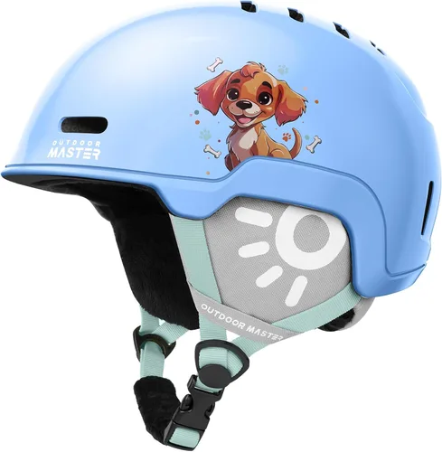 Vista 14 de OutdoorMaster Casco de Snowboard para Niños y Niñas - Carcasa de PC Duradera, Espuma EPS y 12 Rejillas de Ventilación, Ajuste con Dial Ajustable