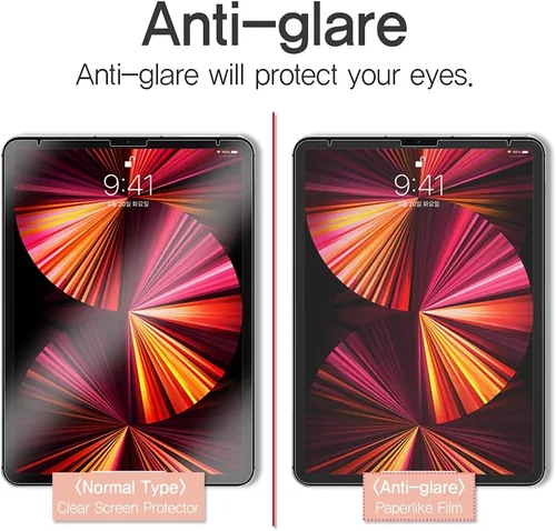 Vista 3 de Protector de pantalla para Onyx Boox Tab Ultra/Tab Ultra C/Tab Ultra C Pro Light Anti reflejo textura de papel sensación mate película AGLP Tab Ultra