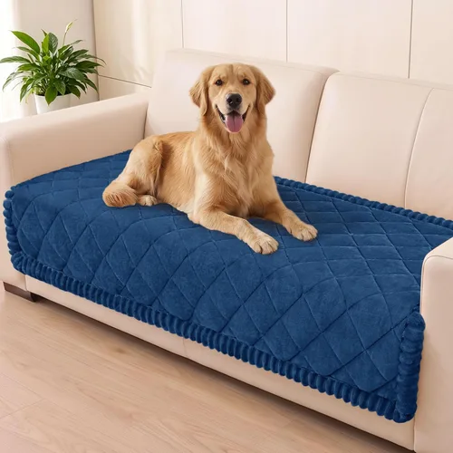 Vista 19 de Smiry Couch Cover for Dogs, Non Slip Washable Pet Sofa Protector for Large Dogs, Cats, Fuzzy Plush Sofa Covers Backrest & Armrest, Against Fur, Dirt