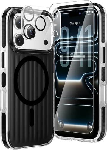 Vista 29 de Funda para iPhone 11, funda magnética con función atril [protección de grado militar] y [compatible con MagSafe], funda protectora delgada