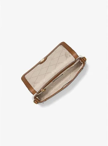Vista 2 de MICHAEL KORS - Bolso cruzado convertible con logotipo mediano (firma de vainilla), Vainilla