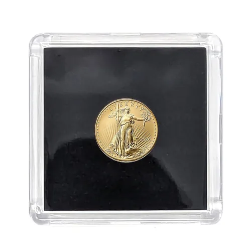 Vista 4 de Casa de la Moneda de los Estados Unidos 2025 American Gold Eagle 1/10 de onza Moneda de prueba, marca de la Casa de la Moneda de EE. UU., oro