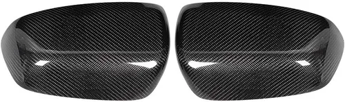 Vista 9 de Cubierta de espejo retrovisor, 1 par de cubierta de espejo retrovisor, carcasa de fibra de carbono, accesorio de automóvil apto para Lancer EX EVO X