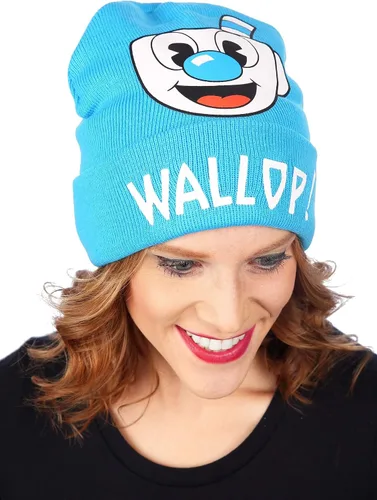 Vista 8 de elope Mugman - Sombrero de invierno de punto con puños doblados