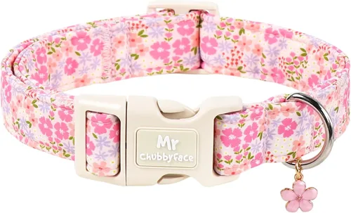 Vista 12 de MR.CHUBBYFACE· Collar de perro de San Valentín azul, lindo collar de cachorro con lazo azul, collar ajustable de algodón para mascotas con hebilla